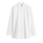 Totême Classic Tumbled Shirt White - Tops - Scandinavian Minimalist Luxury at Coveti