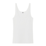 Totême Compact Knit Tank White - Tops - Scandinavian Minimalist Luxury at Coveti