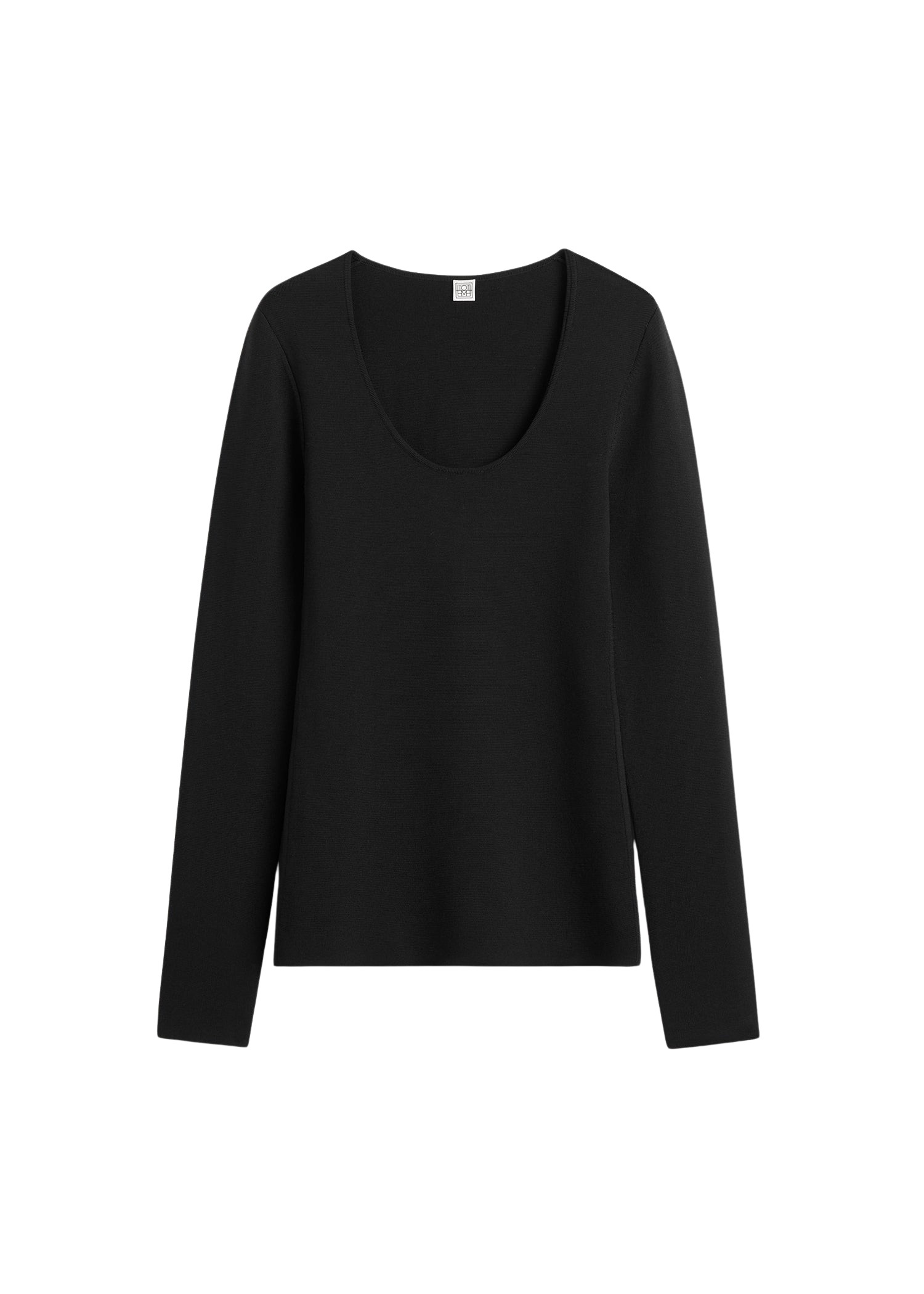 Toteme-Compact-Knit-Top-Black63047_nobg Totême Compact Knit Top Black - Tops - Scandinavian Minimalist Luxury at Coveti