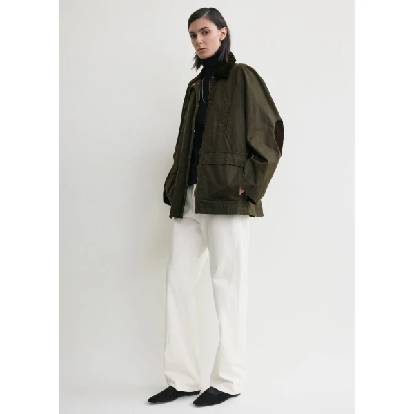 Totême Country Jacket Forest - Jackets - Scandinavian Minimalist Luxury at Coveti
