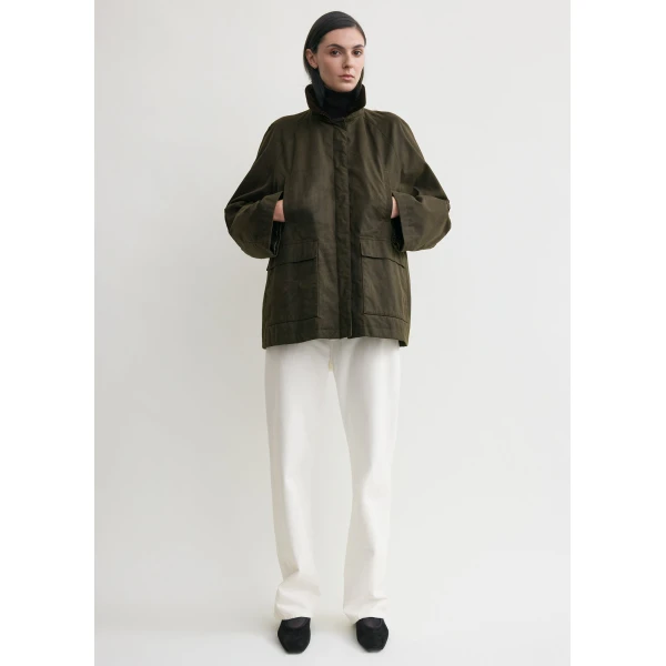 Totême Country Jacket Forest - Jackets - Scandinavian Minimalist Luxury at Coveti