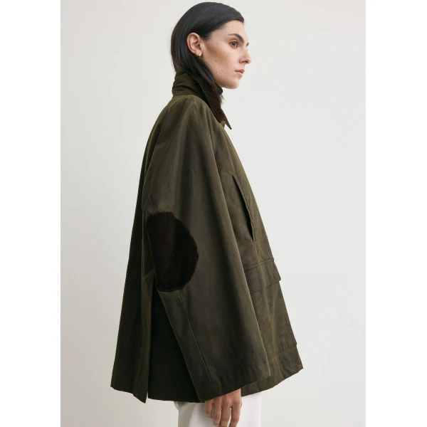 Totême Country Jacket Forest - Jackets - Scandinavian Minimalist Luxury at Coveti