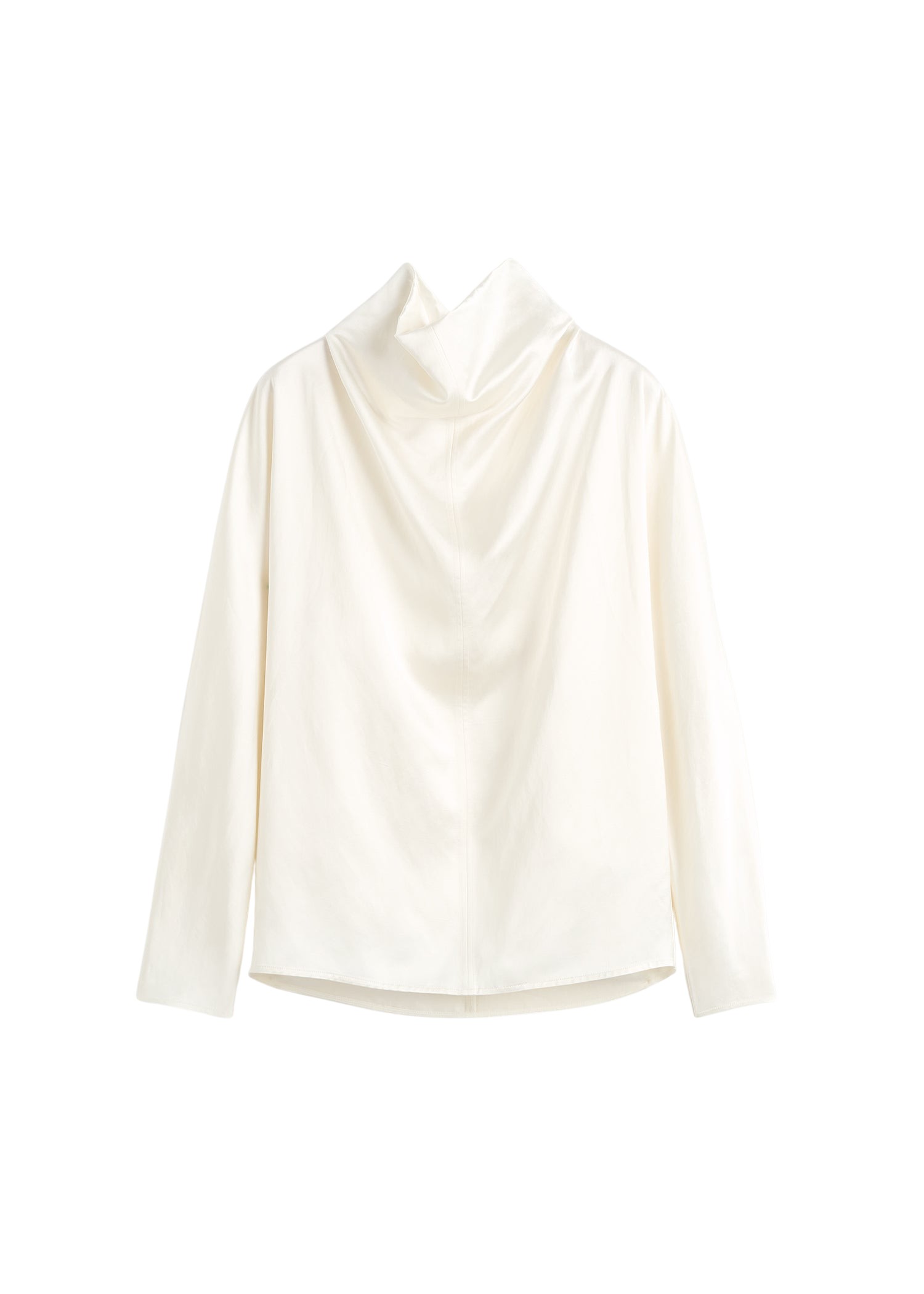 Toteme-Cowl-Neck-Blouse-White19264_nobg Totême Cowl Neck Blouse White - Tops - Scandinavian Minimalist Luxury at Coveti