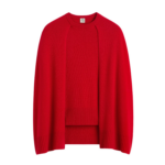 Totême Crew Cape Knit Poppy - Knitwear - Scandinavian Minimalist Luxury at Coveti