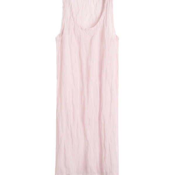 Totême Crinkled Gauze Tank Dress Bloom - Dresses - Scandinavian Minimalist Luxury at Coveti