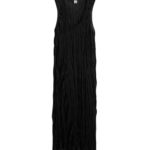Totême Crinkled Knit Tank Dress Black - Dresses - Scandinavian Minimalist Luxury at Coveti