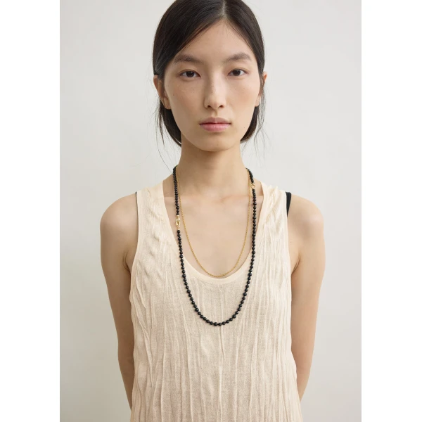Totême Crinkled Knit Tank Dress Pale Apricot - Dresses - Scandinavian Minimalist Luxury at Coveti