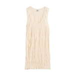 Totême Crinkled Knit Tank Pale Apricot - Tops - Scandinavian Minimalist Luxury at Coveti
