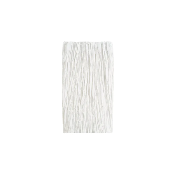 Totême Crinkled Linen Skirt White - Skirts - Scandinavian Minimalist Luxury at Coveti
