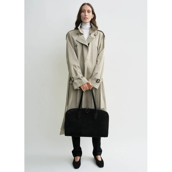 Totême Crisp Summer Trench Clay - Coats - Scandinavian Minimalist Luxury at Coveti
