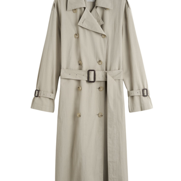Totême Crisp Summer Trench Clay - Coats - Scandinavian Minimalist Luxury at Coveti