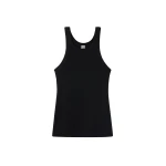 Totême Curved Rib Tank Black - Tops - Scandinavian Minimalist Luxury at Coveti