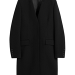 Totême Deep Pleat Coat Black - Coats - Scandinavian Minimalist Luxury at Coveti