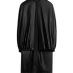 Totême Detachable Cape Evening Coat Black - Coats - Scandinavian Minimalist Luxury at Coveti