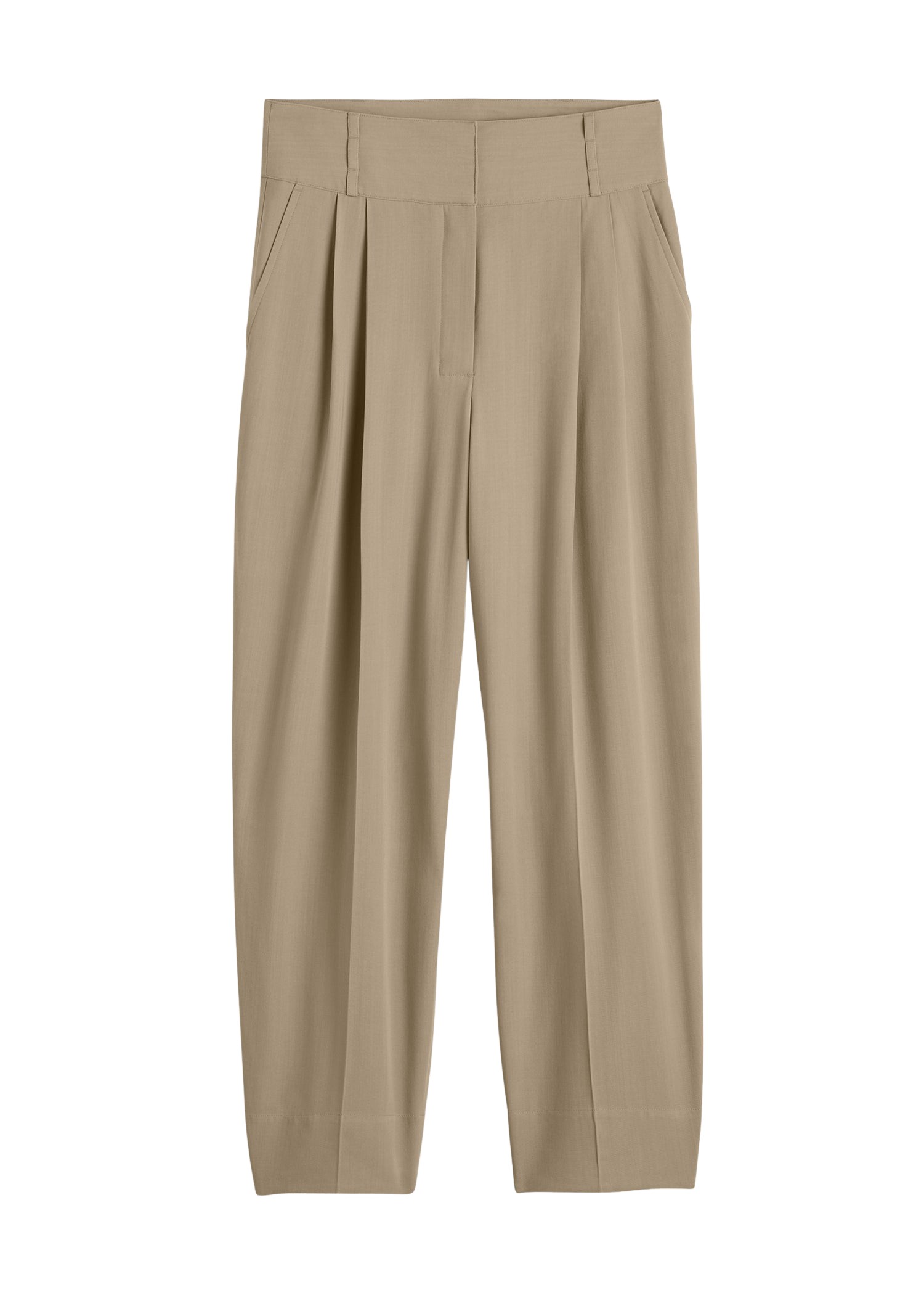 Toteme-Draped-Balloon-Trousers-Overcast-Beige40854_nobg Totême Draped Balloon Trousers Overcast Beige - Pants - Scandinavian Minimalist Luxury at Coveti