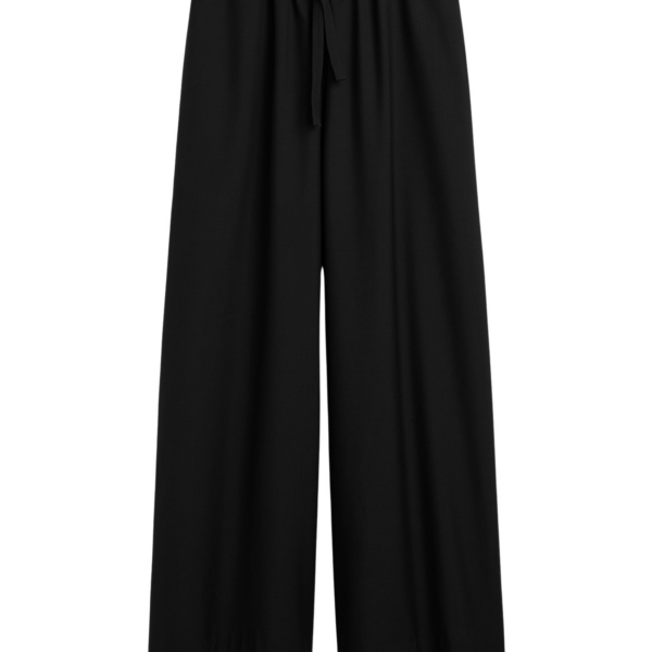 Totême Drawstring Dinner Trousers Black - Pants - Scandinavian Minimalist Luxury at Coveti