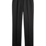 Totême Easy Raw Edge Trousers Black - Pants - Scandinavian Minimalist Luxury at Coveti