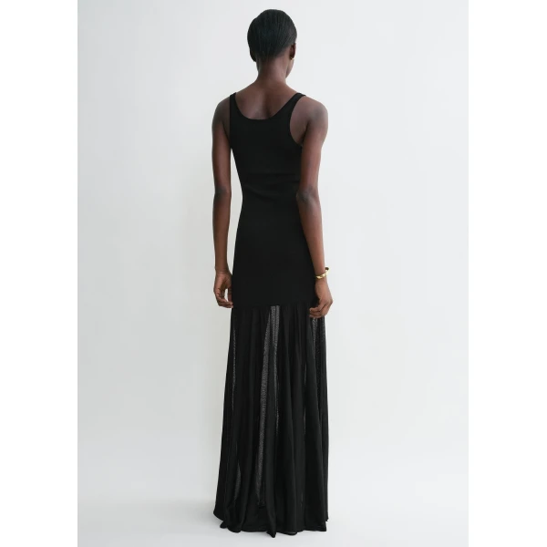 Totême Evening Tank Dress Black - Dresses - Scandinavian Minimalist Luxury at Coveti