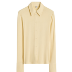 Totême Fitted Jersey Shirt Buttercup - Tops - Scandinavian Minimalist Luxury at Coveti