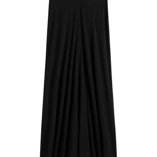 Totême Flared Jersey Skirt Black - Skirts - Scandinavian Minimalist Luxury at Coveti