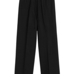 Totême Fluid Drawstring Trousers Black - Pants - Scandinavian Minimalist Luxury at Coveti