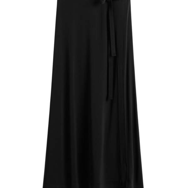Totême Fluid Jersey Skirt Black - Skirts - Scandinavian Minimalist Luxury at Coveti
