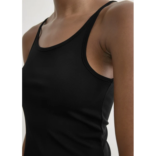 Totême Fluid Slip Dress Black - Dresses - Scandinavian Minimalist Luxury at Coveti