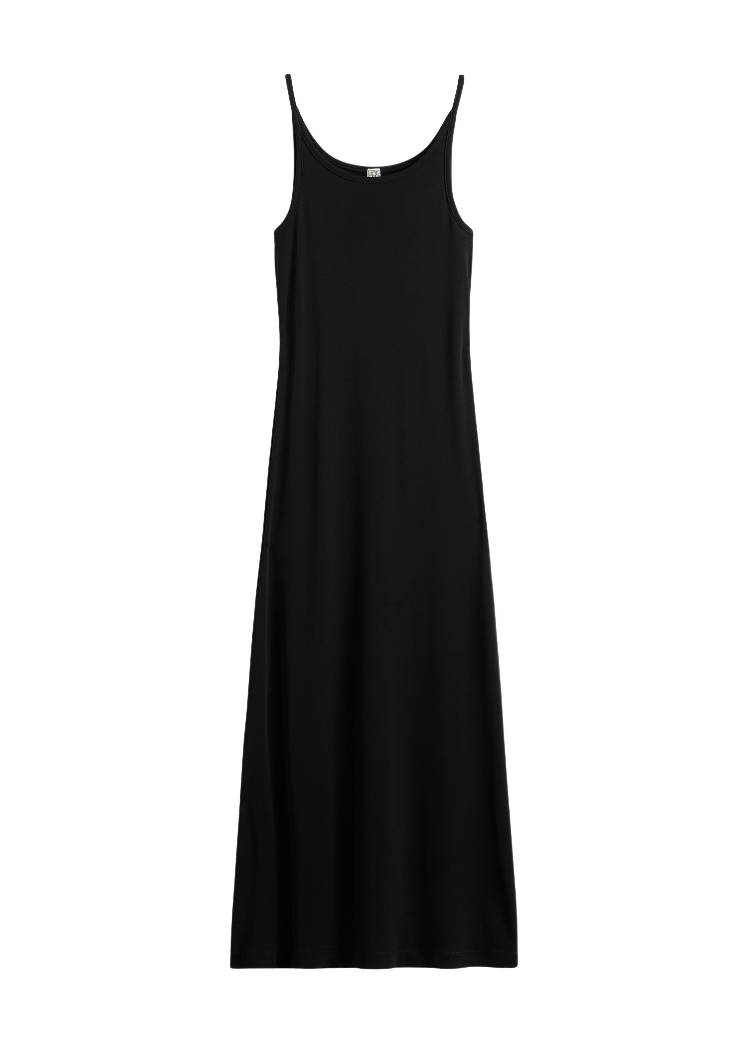 Totême Fluid Slip Dress Black - Dresses - Scandinavian Minimalist Luxury at Coveti
