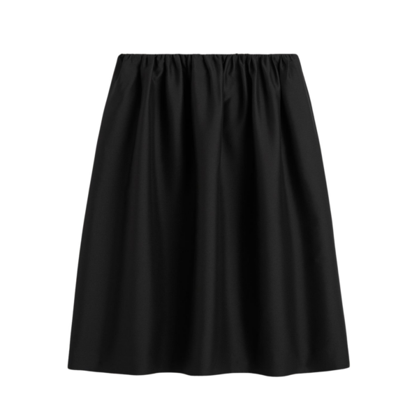 Totême Gathered Evening Skirt Black - Skirts - Scandinavian Minimalist Luxury at Coveti