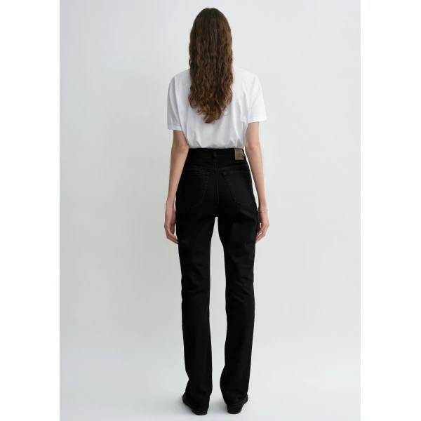 Totême High Slim Denim Black - Pants - Scandinavian Minimalist Luxury at Coveti