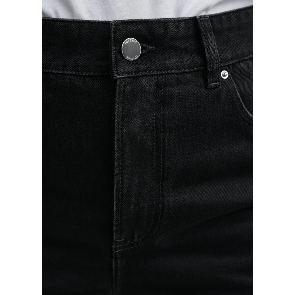 Totême High Slim Denim Black - Pants - Scandinavian Minimalist Luxury at Coveti