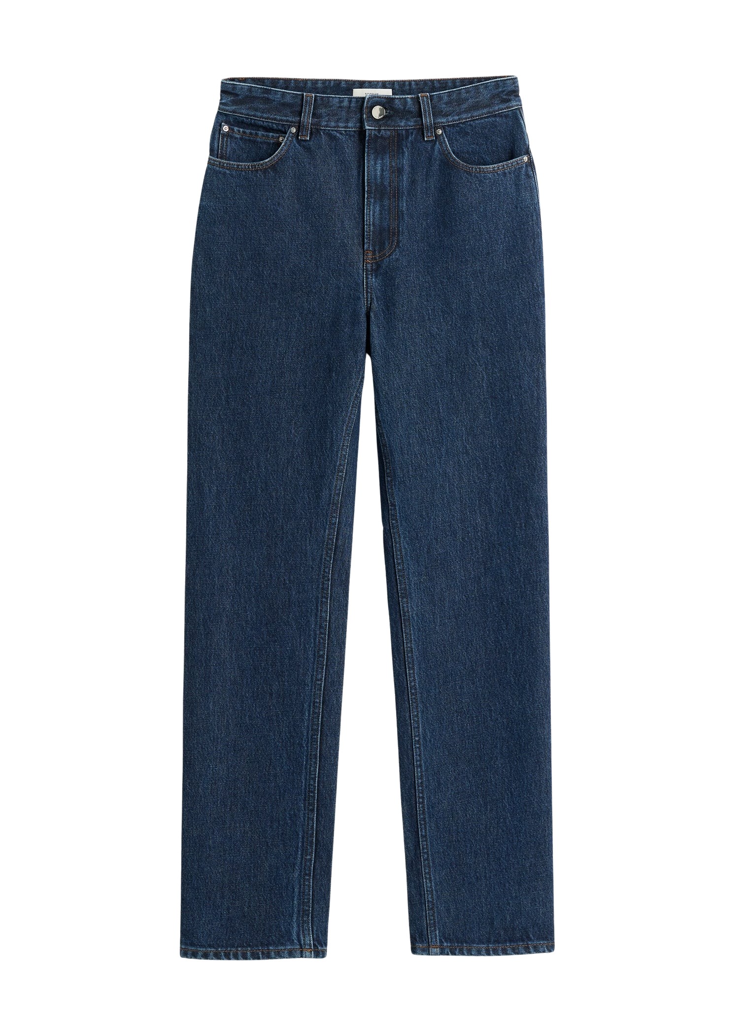 Toteme-High-Slim-Denim-Indigo85442_nobg Totême High Slim Denim Indigo - Pants - Scandinavian Minimalist Luxury at Coveti
