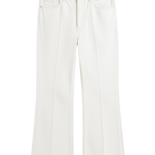 Totême Kick Flare Denim Off-White - Pants - Scandinavian Minimalist Luxury at Coveti
