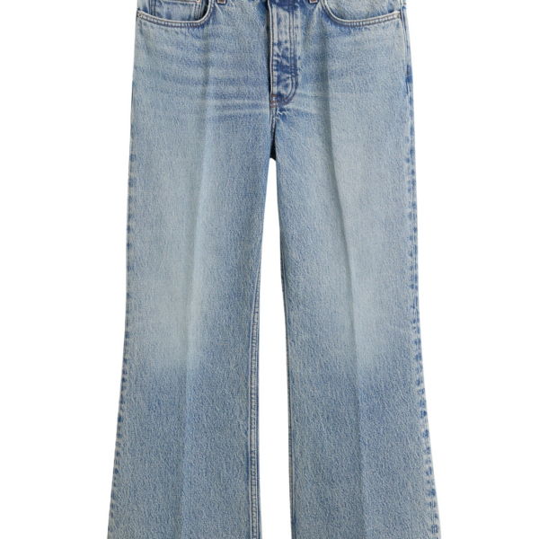 Totême Kick Flare Denim True Vintage - Pants - Scandinavian Minimalist Luxury at Coveti