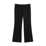 Totême Kick Flare Trousers Black - Pants - Scandinavian Minimalist Luxury at Coveti