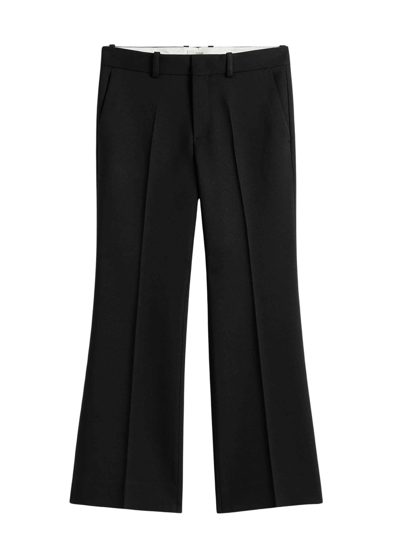 Toteme Kick Flare Trousers Black