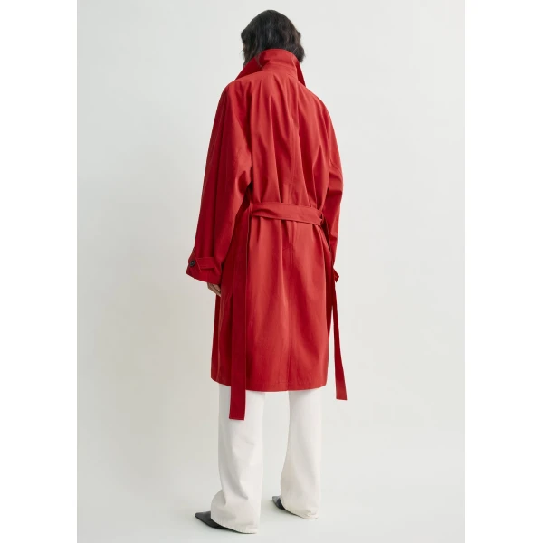 Totême Light Spring Trench Poppy - Coats - Scandinavian Minimalist Luxury at Coveti