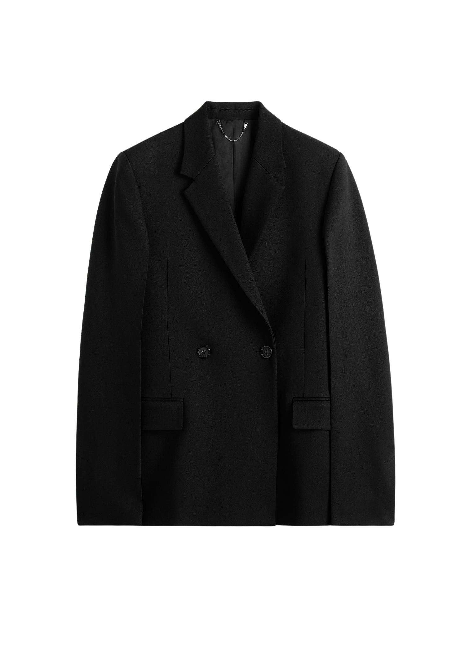 Toteme-Long-Boxy-Blazer-Black24781_nobg Totême Long Boxy Blazer Black - Jackets - Scandinavian Minimalist Luxury at Coveti