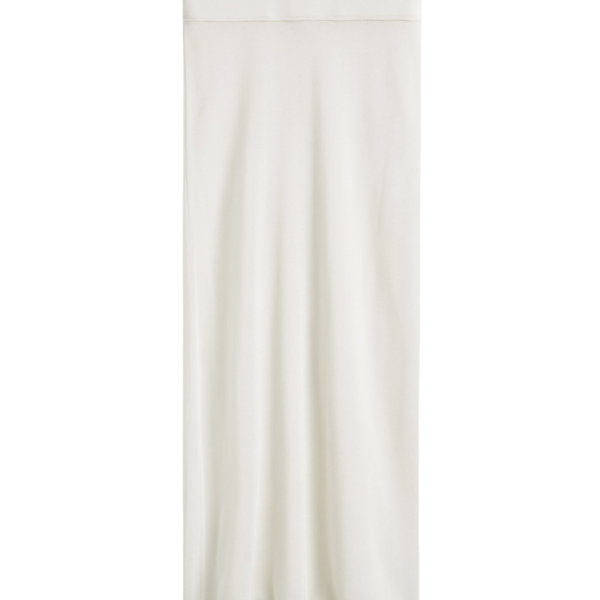 Totême Long Knit Skirt White - Skirts - Scandinavian Minimalist Luxury at Coveti