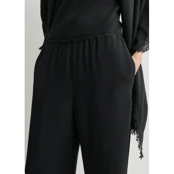 Totême Lounge Trousers Black - Pants - Scandinavian Minimalist Luxury at Coveti