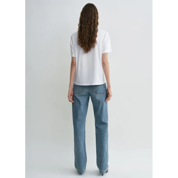 Totême Low Straight Denim True Vintage Blue - Pants - Scandinavian Minimalist Luxury at Coveti
