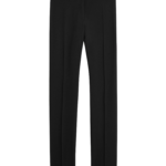 Totême Low-Waist Slim Evening Trousers Black - Pants - Scandinavian Minimalist Luxury at Coveti