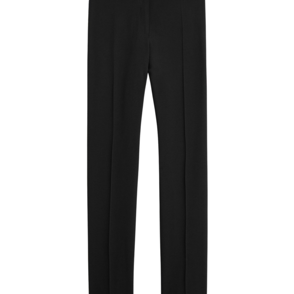 Totême Low-Waist Slim Evening Trousers Black - Pants - Scandinavian Minimalist Luxury at Coveti