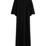 Totême Merino Knit Tee Dress Black - Dresses - Scandinavian Minimalist Luxury at Coveti