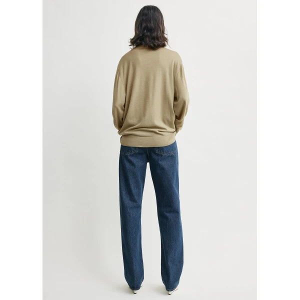 Totême Merino Turtleneck Desert - Knitwear - Scandinavian Minimalist Luxury at Coveti