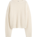 Totême Mohair Blend Rib Knit Ecru - Knitwear - Scandinavian Minimalist Luxury at Coveti