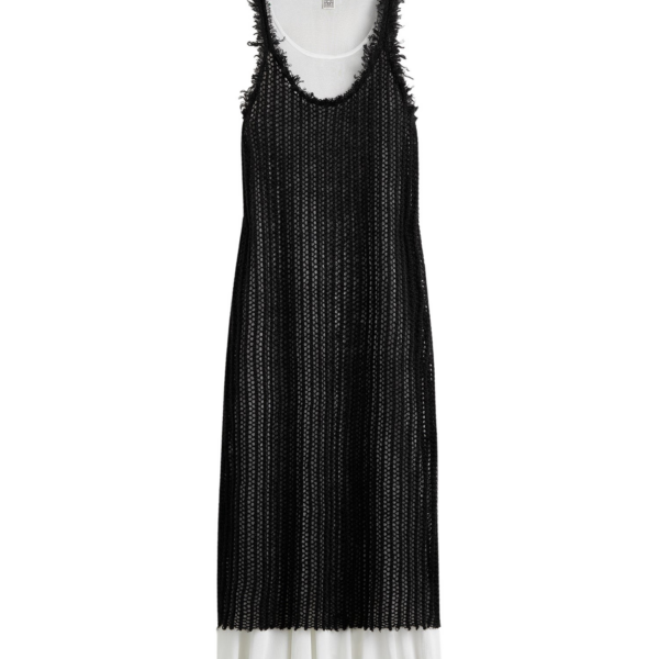 Totême Mohair Knit Tank Dress Black - Dresses - Scandinavian Minimalist Luxury at Coveti