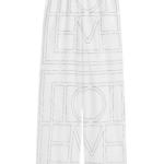 Totême Monogram Cotton-Blend PJ Bottoms White/Black - Loungewear - Scandinavian Minimalist Luxury at Coveti