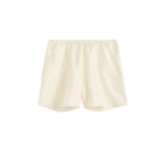 Totême Monogram Silk PJ Shorts Cream - Loungewear - Scandinavian Minimalist Luxury at Coveti