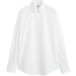 Totême Oversized Striped Shirt White - Tops - Scandinavian Minimalist Luxury at Coveti